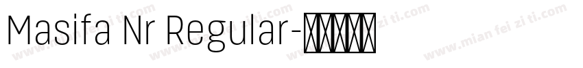 Masifa Nr Regular字体转换
